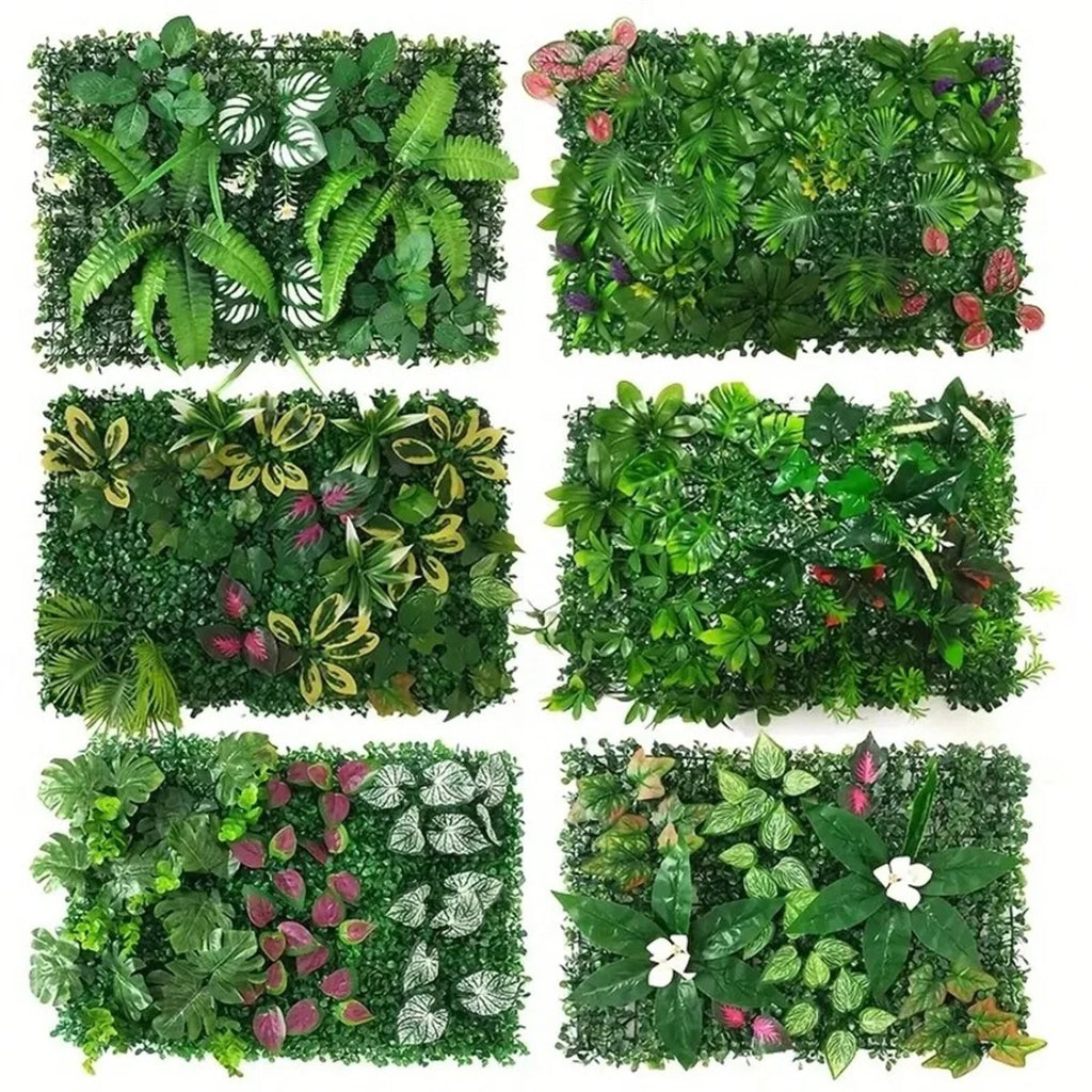 Mur Végétal Artificiel – Panneau Plante Verte Décoration Murale Intérieur & Extérieur