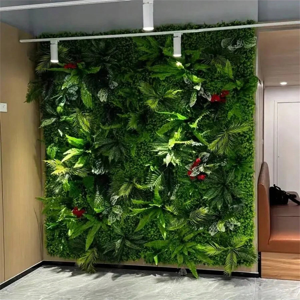 Mur Végétal Artificiel – Panneau Plante Verte Décoration Murale Intérieur & Extérieur