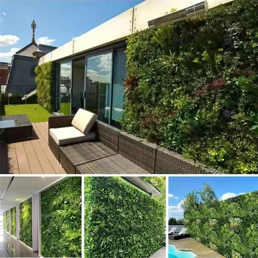 Mur Végétal Artificiel – Panneau Plante Verte Décoration Murale Intérieur & Extérieur
