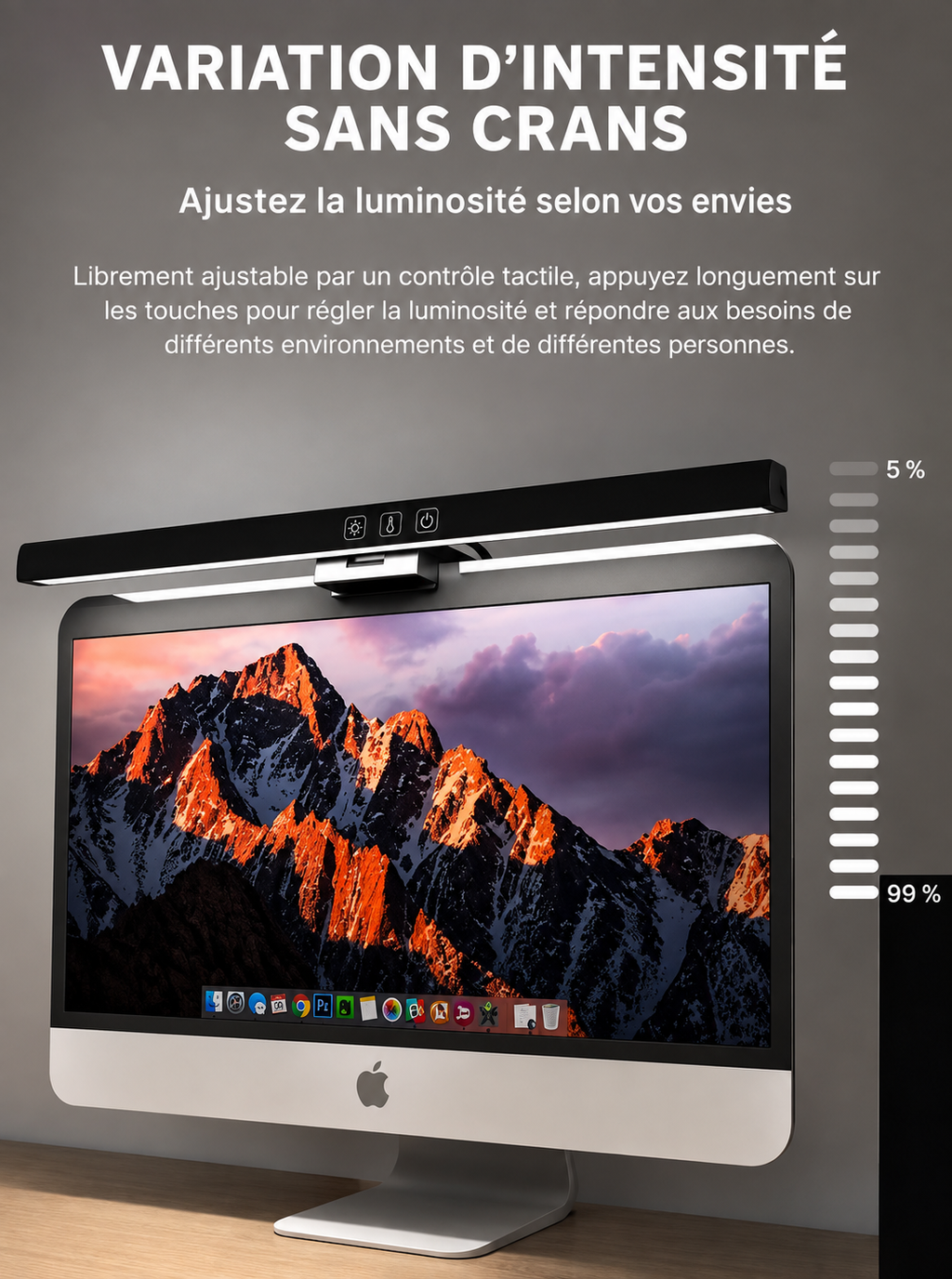 Barre Lumineuse LED 50cm pour écran - Lampe pour moniteur (HOMEFISH)