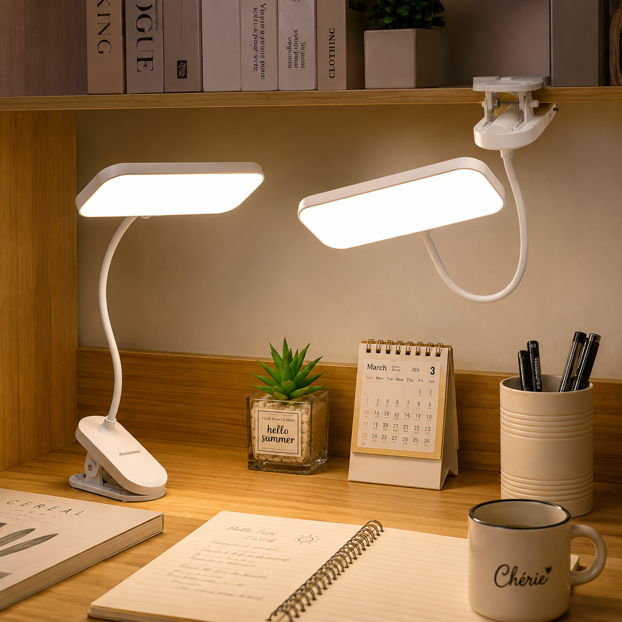Lampe LED Clip-On Bureau Gaming – Éclairage USB Réglable pour Setup, Bureau & Chevet