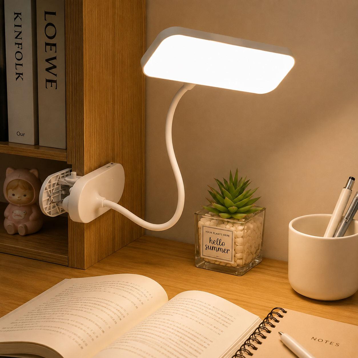 Lampe LED Clip-On Bureau Gaming – Éclairage USB Réglable pour Setup, Bureau & Chevet