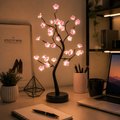 Lampe Bonsaï Cerisier LED – Arbre Lumineux Fleurs de Cerisier, Veilleuse d'Ambiance