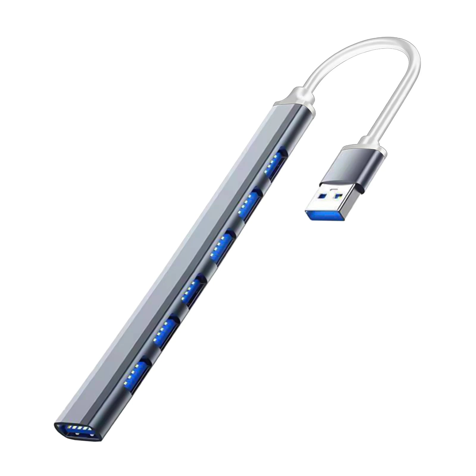 Hub USB 7 Ports – Station d'Accueil Argent Haute Vitesse USB 3.0