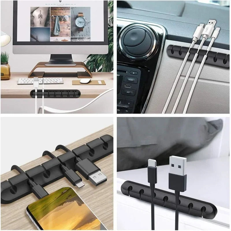Organisateur de Câbles USB – Clips de Gestion pour Bureau