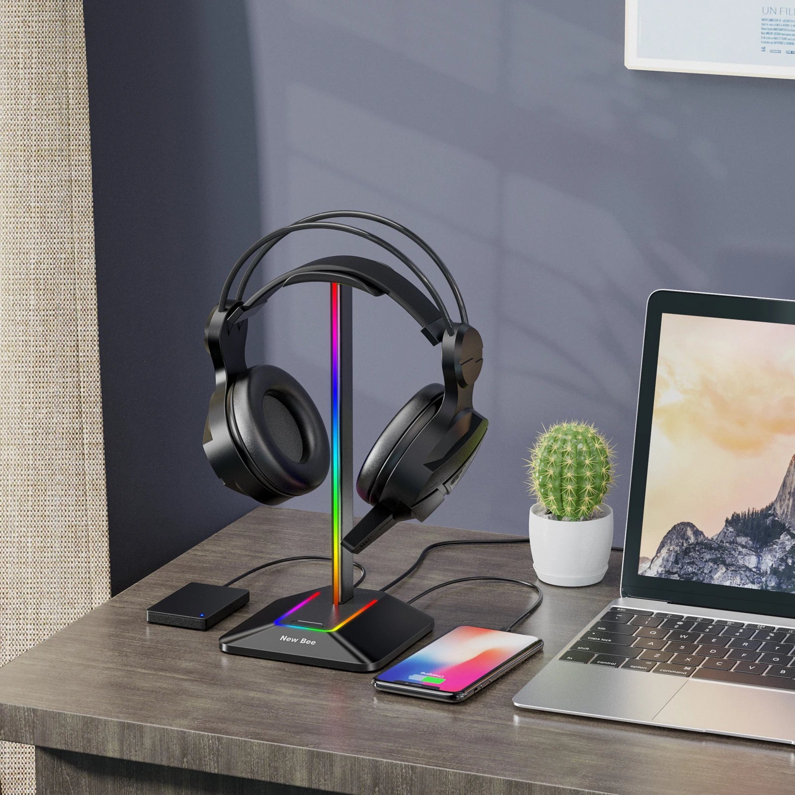 Z8 RGB – Support Casque Gaming avec 2 Ports USB