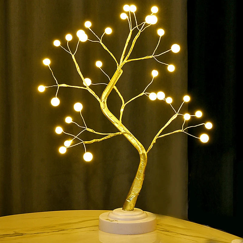 Lampe Bonsaï Cerisier LED – Arbre Lumineux Fleurs de Cerisier, Veilleuse d'Ambiance